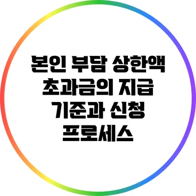 본인 부담 상한액 초과금의 지급 기준과 신청 프로세스