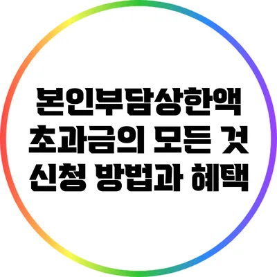본인부담상한액 초과금의 모든 것: 신청 방법과 혜택