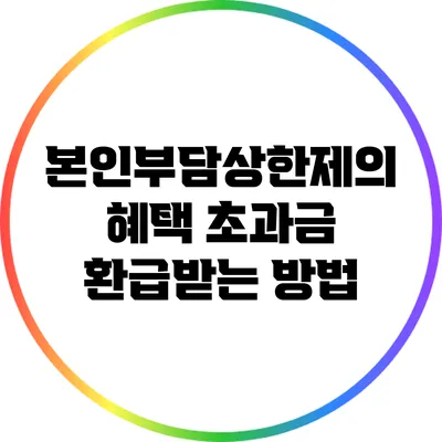 본인부담상한제의 혜택: 초과금 환급받는 방법