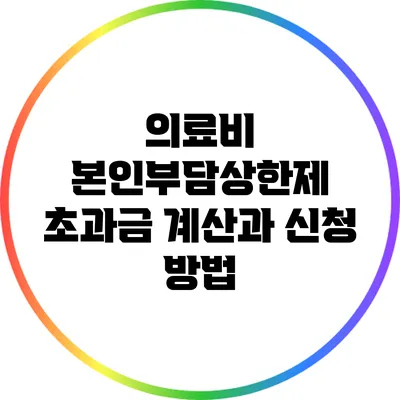 의료비 본인부담상한제: 초과금 계산과 신청 방법
